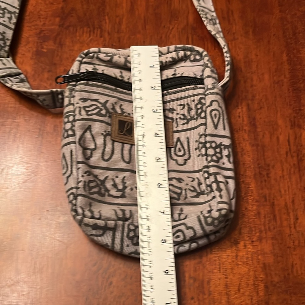 Lakhays Gray Patterned Crossbody Bag with adjustable length strap
. - Picture 6 of 9